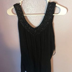 Black Tank w/ Glitter